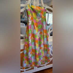 Vintage Lilly Pulitzer Strapless Dress!